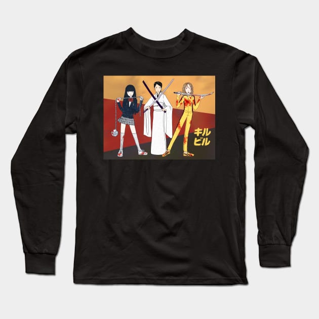 Kill Bill Gals Long Sleeve T-Shirt by alexacassaro